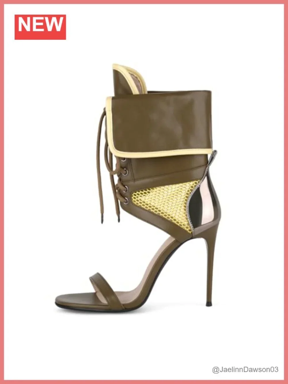 Mesh Lace Up Strappy High Heel Sandals Open Toe Gladiator Stiletto Party Shoes